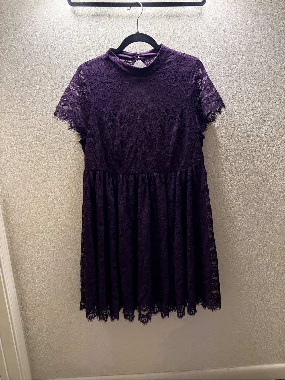 torrid Purple Lace Fit-and-Flare Dress